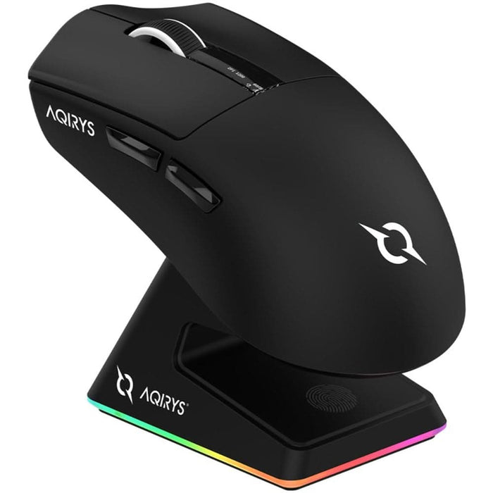 Mouse Gaming Wireless AQIRYS Zephyr, 26000 dpi, negru WALTI