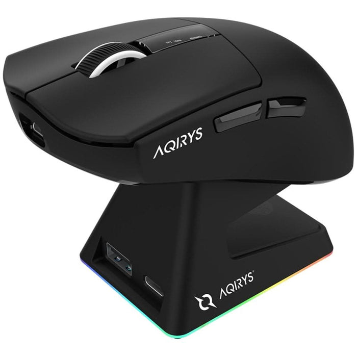 Mouse Gaming Wireless AQIRYS Zephyr, 26000 dpi, negru WALTI