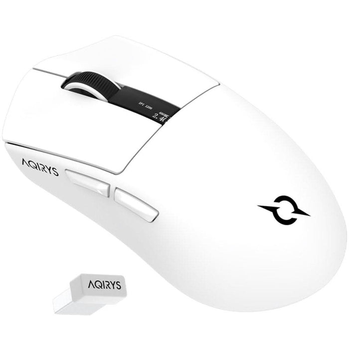 Mouse Gaming Wireless AQIRYS Zephyr, 26000 dpi, alb WALTI