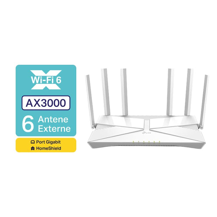 Router Wireless Gigabit TP-LINK Archer AX56, AX3000, Wi-Fi 6, Dual-Band 574+2402 Mbps, alb WALTI