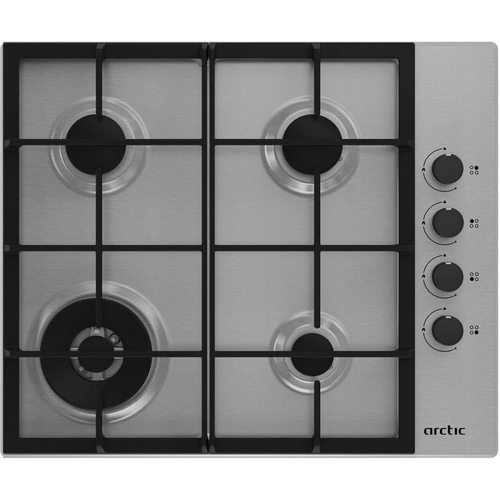 Plita incorporabila ARCTIC ARGW64125SX, Gaz, 4 arzatoare, Wok, inox WALTI