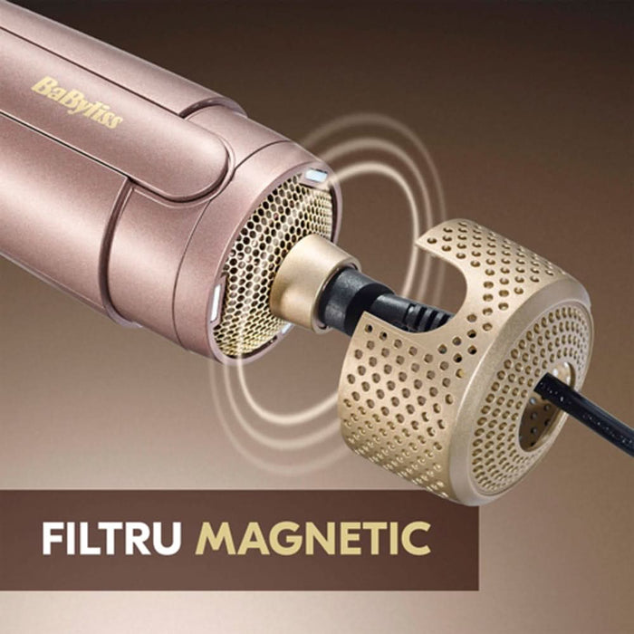 Perie cu aer cald BABYLISS Power Volume AS95E , 1000W, rose-gold WALTI