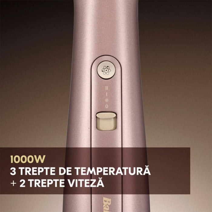 Perie cu aer cald BABYLISS Power Volume AS95E , 1000W, rose-gold WALTI