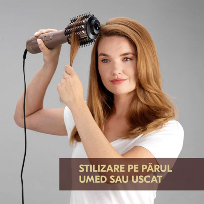 Perie cu aer cald BABYLISS Power Volume AS95E , 1000W, rose-gold WALTI