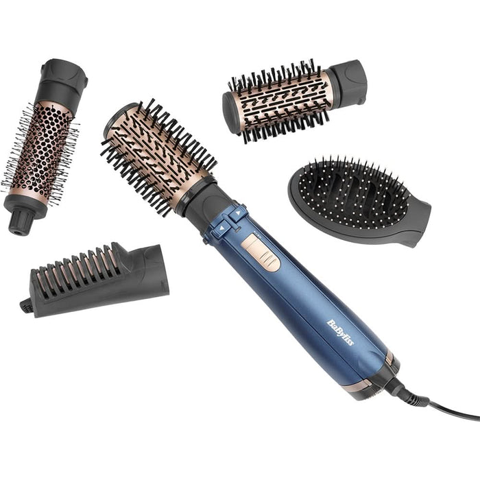Perie rotativa BABYLISS AS966ROE, 1000W, 2 trepte temperatura, albastru WALTI
