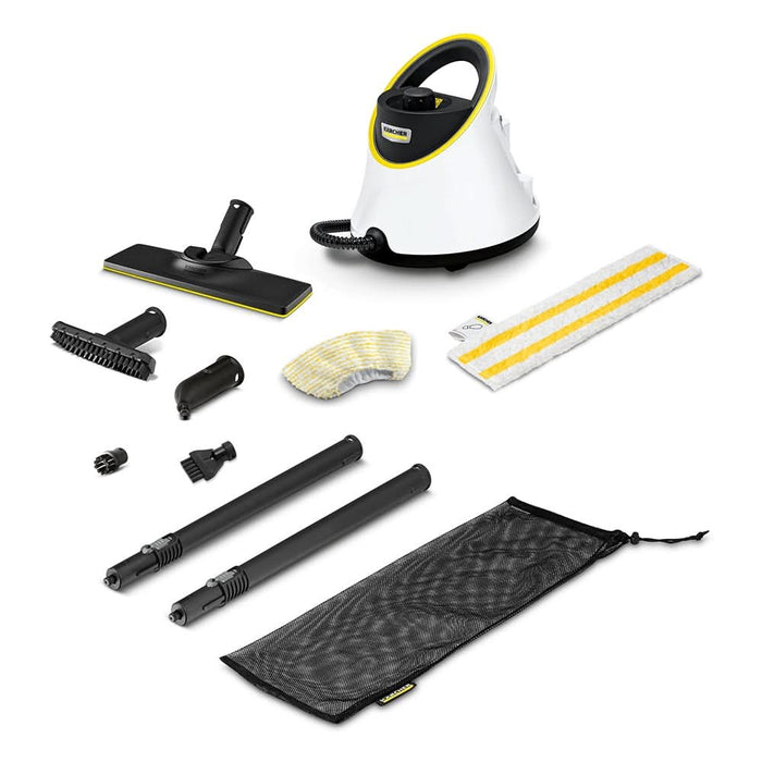 Aparat de curatat cu abur KARCHER SC2 Deluxe EasyFix 15134000, 1l, 1500W, alb-negru WALTI