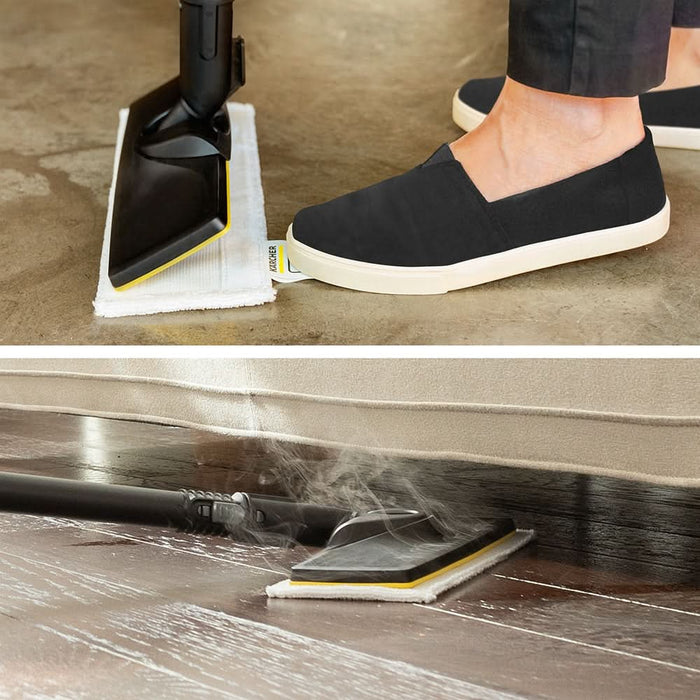 Aparat de curatat cu abur KARCHER SC3 Deluxe 15134300, 1l, 1900W, alb-negru WALTI