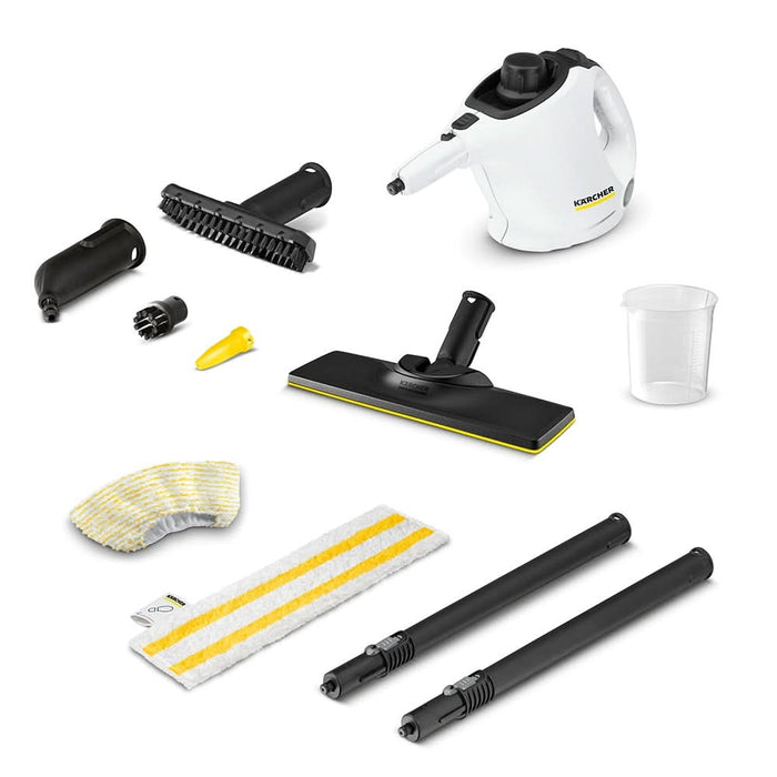 Aparat de curatat cu abur KARCHER SC 1 EasyFix 15164010, 0.2l, 1200W, alb-negru WALTI