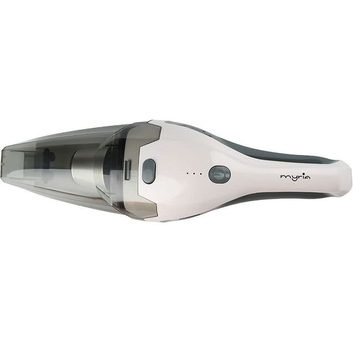 Aspirator de mana MYRIA MY4567, 0,8l, 12.6V, autonomie max 24 min, alb-gri WALTI