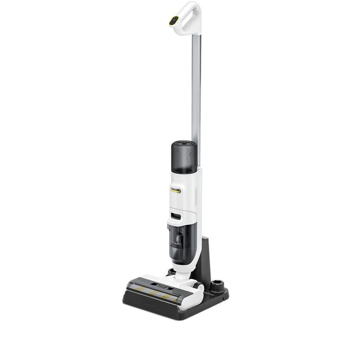 Aspirator vertical cu spalare KARCHER FCV 2 Natural 10561010, 0.42l, 21.6V, pana la 25min, alb-galben WALTI