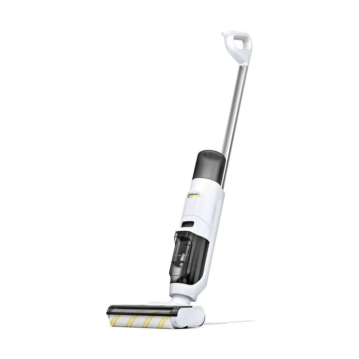 Aspirator vertical cu spalare KARCHER FCV 2 Natural 10561010, 0.42l, 21.6V, pana la 25min, alb-galben WALTI