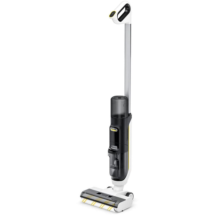 Aspirator vertical cu spalare KARCHER Extra+ FCV 3 1.056-126.0, 0.8l, 21.6V, autonomie max 30 min, Tehnologie Hygienic Spin, alb-negru WALTI