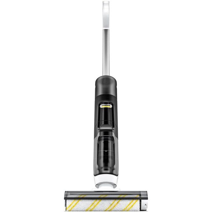 Aspirator vertical cu spalare KARCHER Extra+ FCV 3 1.056-126.0, 0.8l, 21.6V, autonomie max 30 min, Tehnologie Hygienic Spin, alb-negru WALTI