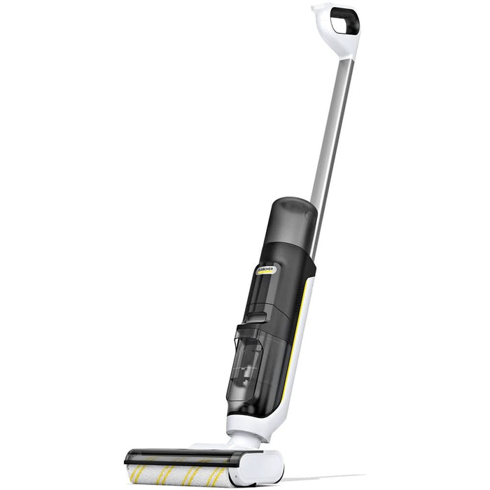 Aspirator vertical cu spalare KARCHER Extra+ FCV 3 1.056-126.0, 0.8l, 21.6V, autonomie max 30 min, Tehnologie Hygienic Spin, alb-negru WALTI