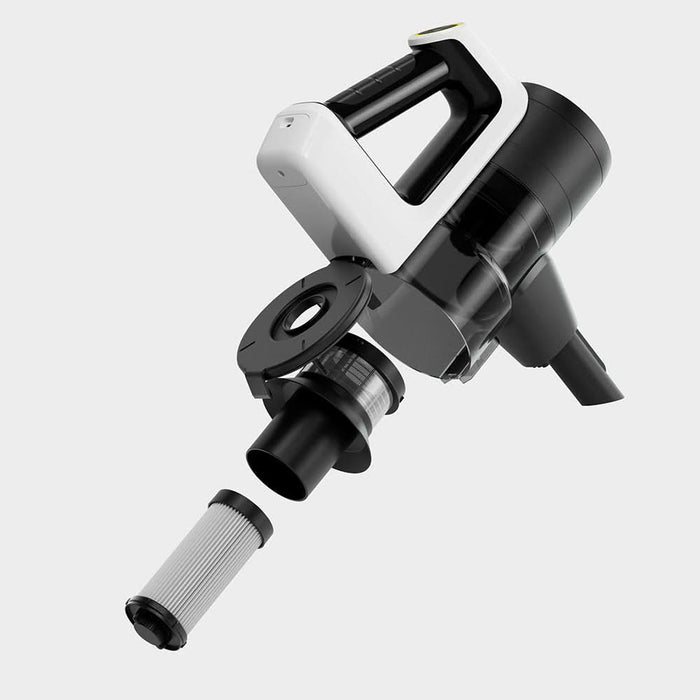 Aspirator vertical KARCHER VCS 3 Nano Complete 11989300, 0.6l, pana la 50 min, alb-negru WALTI