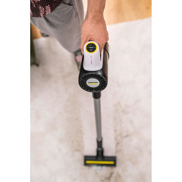 Aspirator vertical KARCHER VCS 3 Nano Complete 11989300, 0.6l, pana la 50 min, alb-negru WALTI
