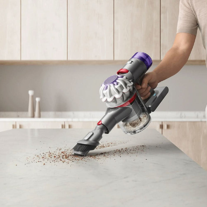 Aspirator vertical DYSON V8 Absolute, 0.54l, autonomie max 40 min, Point&Shoot, galben-argintiu WALTI