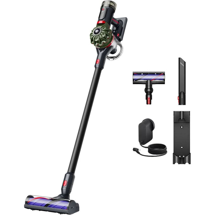 Aspirator vertical DYSON V8 Cyclone 2026 49470601, 0.5l, autonomie max 60 min, 25.2V, Motor Cyclone Radial, kaki-negru WALTI