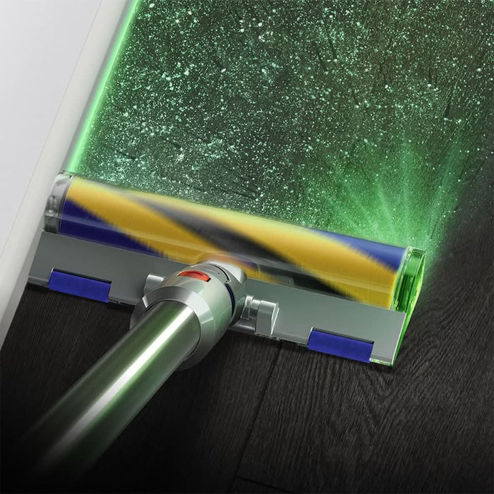 Aspirator vertical DYSON V15 Detect Absolute 49471901, 0.76l, autonomie max 60 min, Senzor Piezo, argintiu-galben WALTI