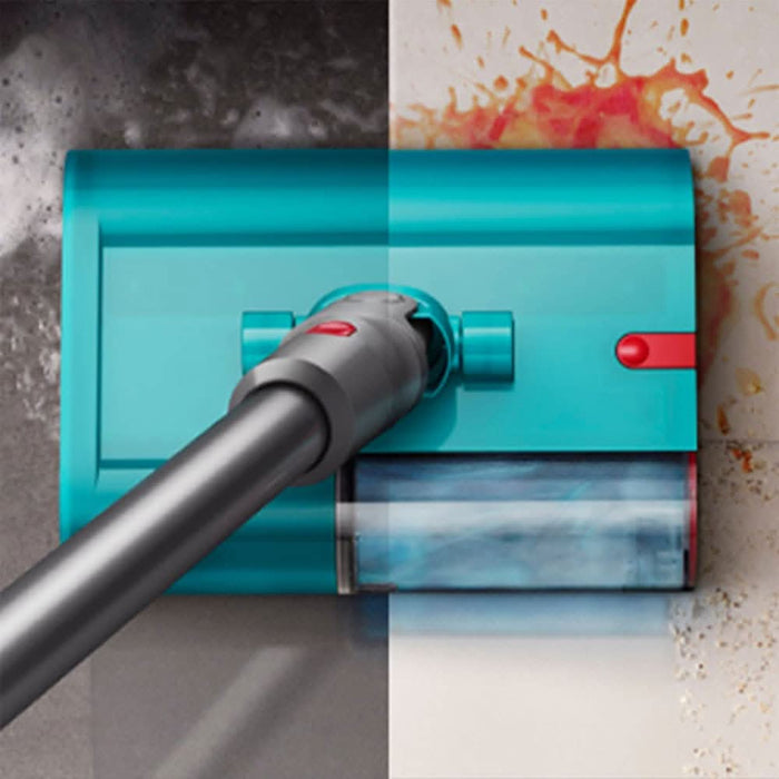 Aspirator vertical DYSON V15s Detect Submarine 2026 49472401, 0.77l, autonomie max 60 min, Tehnologie Hyperdymium, Senzor Piezo, argintiu-turcoaz WALTI