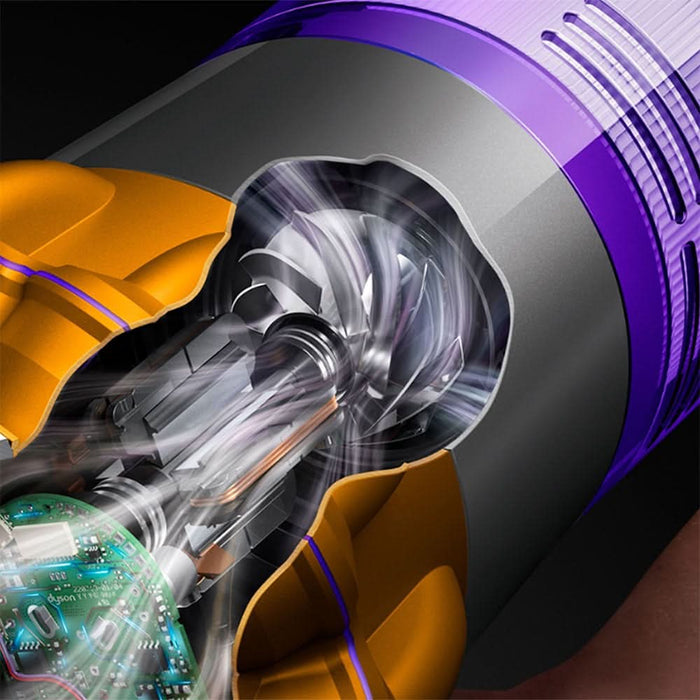 Aspirator vertical DYSON V15s Detect Submarine 2026 49472401, 0.77l, autonomie max 60 min, Tehnologie Hyperdymium, Senzor Piezo, argintiu-turcoaz WALTI