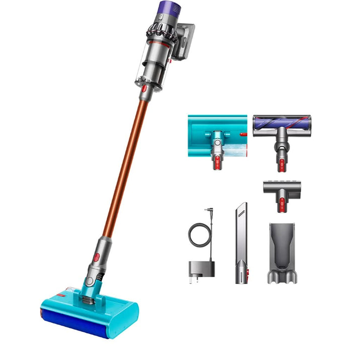 Aspirator vertical DYSON V10 Cyclone Submarine, 0.76l, 25.2V, autonomie max 60 min, Point and Shoot, galben-albastru WALTI