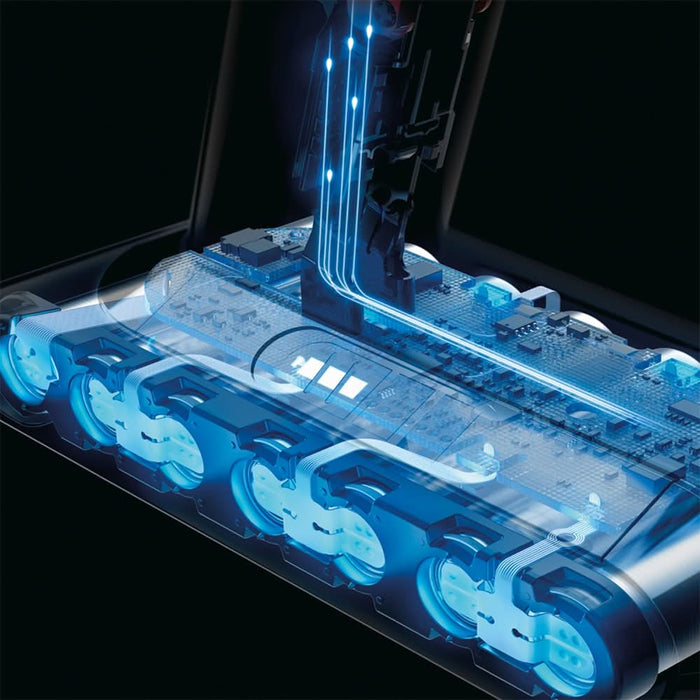 Aspirator vertical DYSON V10 Cyclone Submarine, 0.76l, 25.2V, autonomie max 60 min, Point and Shoot, galben-albastru WALTI
