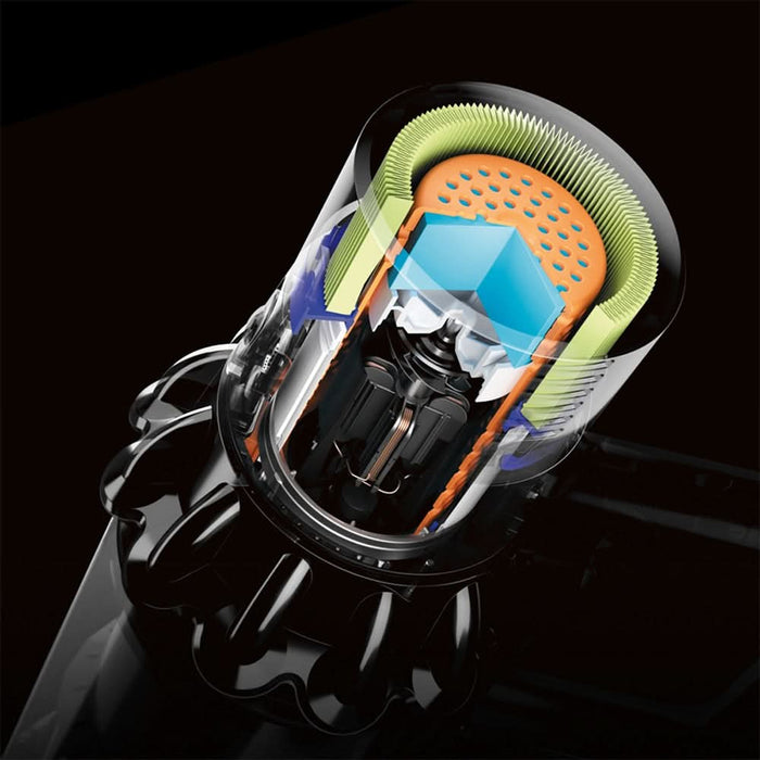 Aspirator vertical DYSON V10 Cyclone Submarine, 0.76l, 25.2V, autonomie max 60 min, Point and Shoot, galben-albastru WALTI