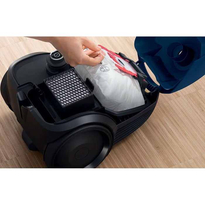 Aspirator cu sac BOSCH BGBS2BU1T, 3.5l, 850W, 80dB, albastru inchis-negru WALTI