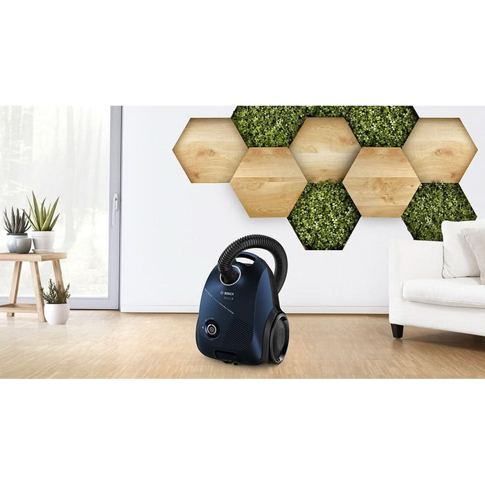 Aspirator cu sac BOSCH BGBS2BU1T, 3.5l, 850W, 80dB, albastru inchis-negru WALTI