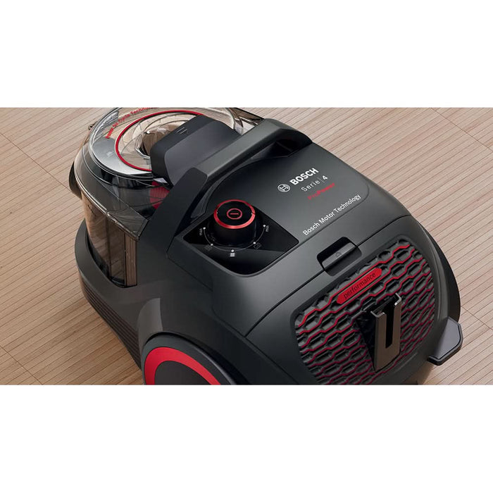 Aspirator fara sac BOSCH ProPower Seria 4 BGS21POW2, 2l, 750W, 78dB, negru-rosu WALTI