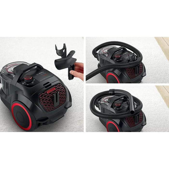 Aspirator fara sac BOSCH ProPower Seria 4 BGS21POW2, 2l, 750W, 78dB, negru-rosu WALTI
