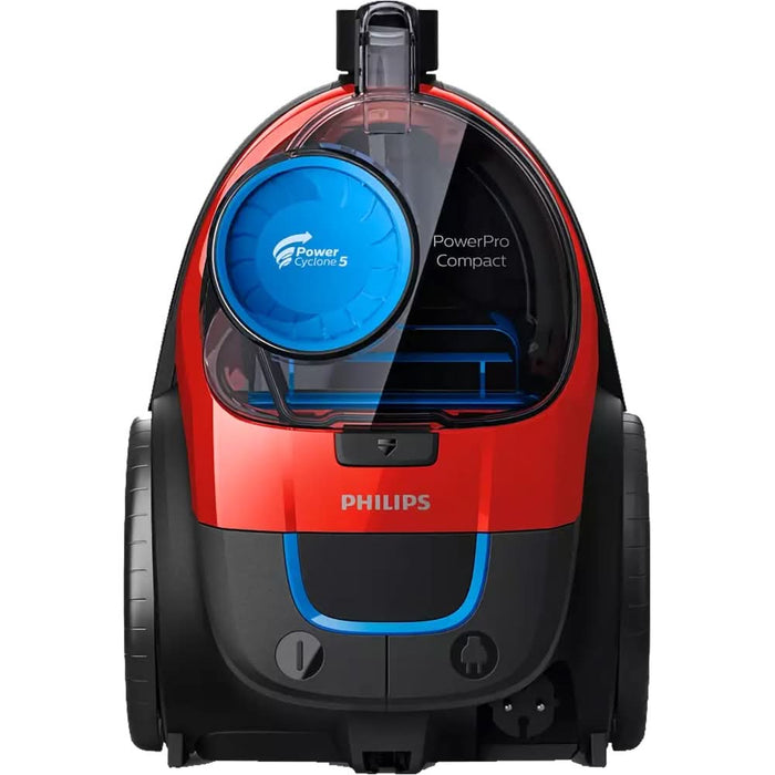 Aspirator fara sac PHILIPS PowerPro Compact FC9330/09, 1.5l, 750W, 76dB, rosu-negru WALTI
