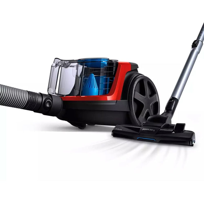 Aspirator fara sac PHILIPS PowerPro Compact FC9330/09, 1.5l, 750W, 76dB, rosu-negru WALTI