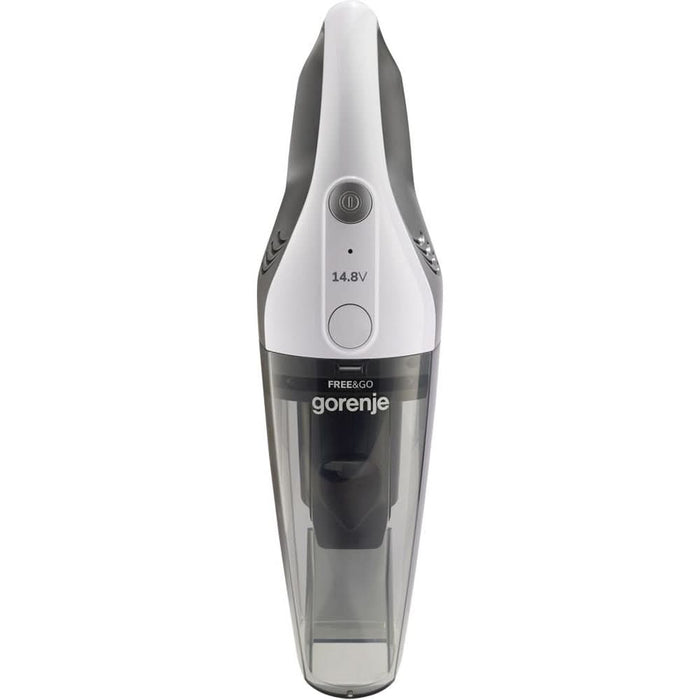 Aspirator de mana GORENJE MVC148FGW, 0.5l, 14.8V, autonomie max 15 min, alb-gri inchis WALTI