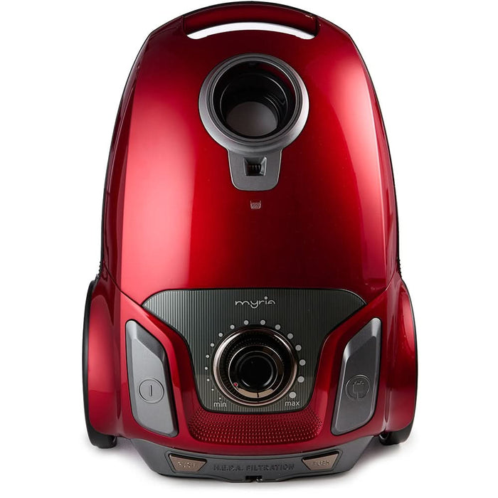 Aspirator cu sac MYRIA MY4538, 3l, 750W, 76dB, rosu-negru WALTI