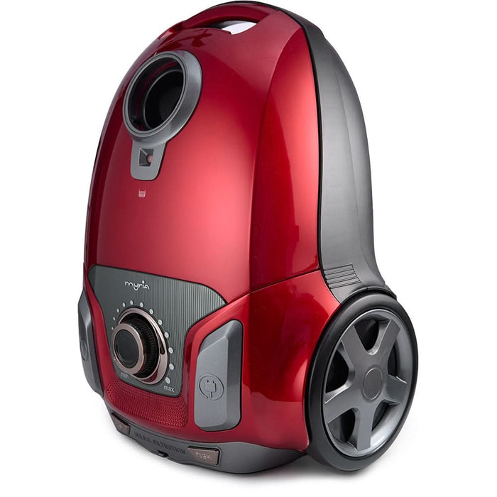 Aspirator cu sac MYRIA MY4538, 3l, 750W, 76dB, rosu-negru WALTI