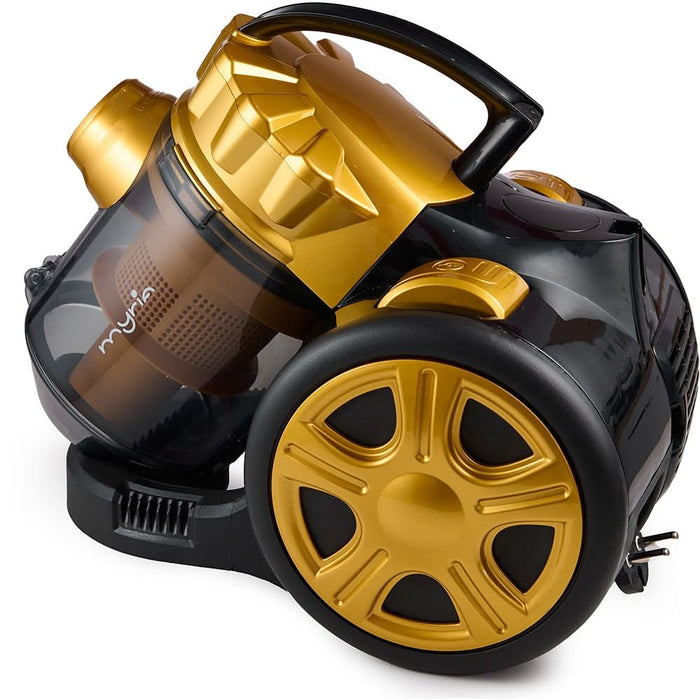 Aspirator fara sac MYRIA MY4558GD, 1.5l, 700W, 80dB, galben-negru WALTI