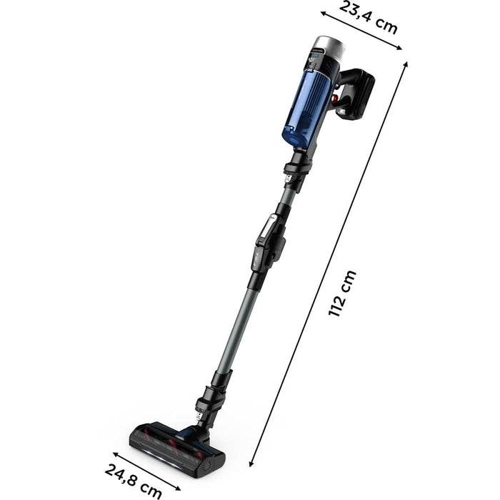 Aspirator vertical ROWENTA X-Force Flex 9.60 Aqua RH20C0WO, 0.4l, 18V, autonomie max 45 min, albastru-argintiu WALTI