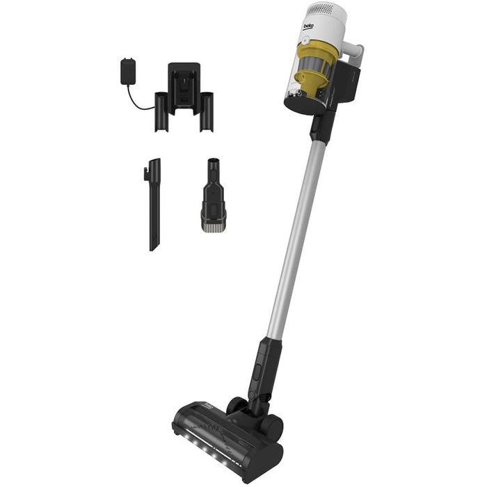 Aspirator vertical 2in1 BEKO PowerClean VRT76325VW, 0.5l, 25.2V, autonomie max 60 min, alb-negru WALTI
