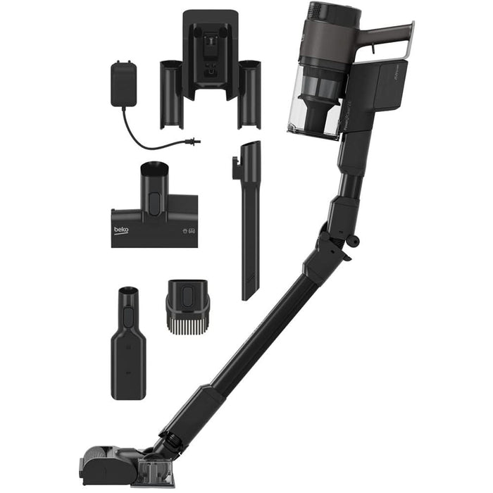 Aspirator vertical 2in1 BEKO PowerClean VRT86325VI, 0.5l, 25.2V, autonomie max 60 min, ActiFlex, negru WALTI