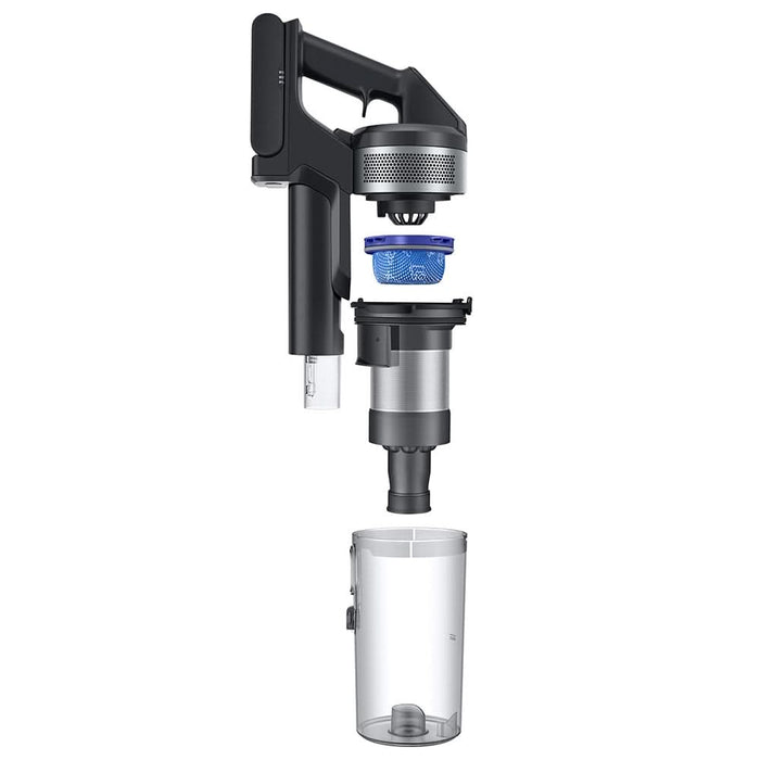 Aspirator vertical SAMSUNG Jet 75E Complete VS20B75ACR5/GE, 0.8l, 21.6V, autonomie max 60 min, argintiu-negru WALTI
