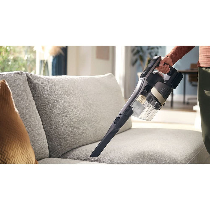 Aspirator vertical PHILIPS AquaTrio Seria 9000 XW9463/11, 0.45l, 25.2V, autonomie max 58 min, PowerCyclone Aqua, albastru-negru WALTI
