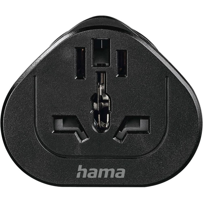 Adaptor priza HAMA 223454, Tip E si F, EU, negru WALTI