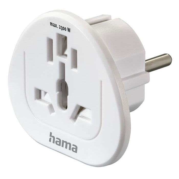 Adaptor priza HAMA 223455, Tip E si F, EU, alb WALTI