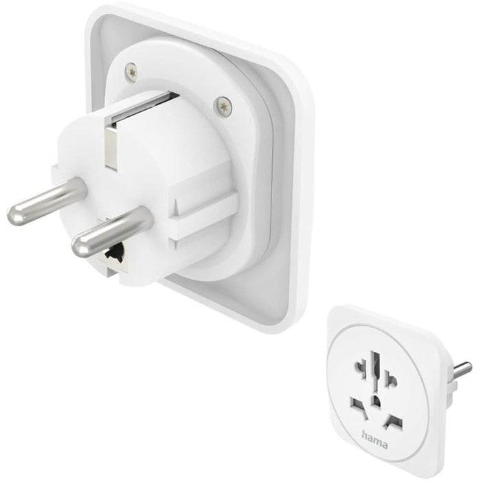 Adaptor priza HAMA 223455, Tip E si F, EU, alb WALTI