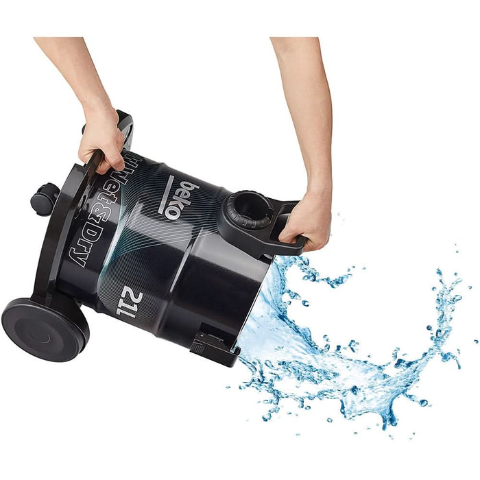 Aspirator multifunctional BEKO VCW41314WI, 21l, 1700W, 88db, negru-rosu WALTI