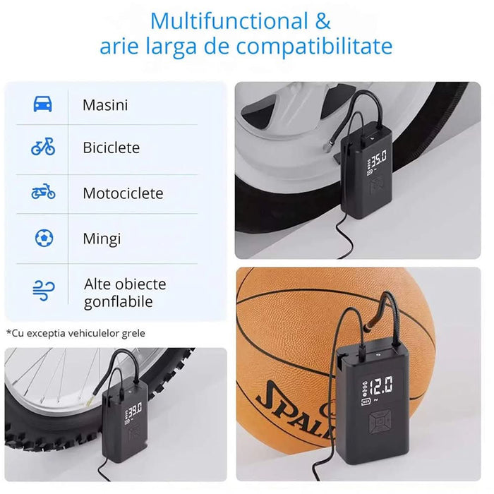 Compresor aer auto ROLLFAST 10814R, 10.8 bar, PowerBank WALTI