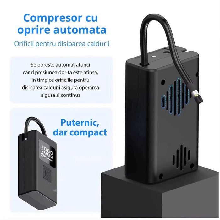 Compresor aer auto ROLLFAST 10814R, 10.8 bar, PowerBank WALTI