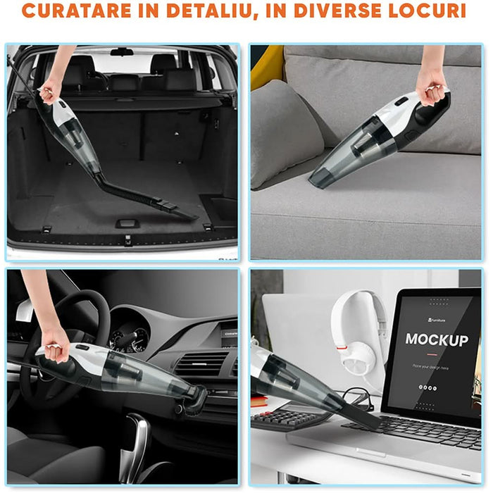 Aspirator auto ROLL FAST 81810R, 150W, alb-negru WALTI